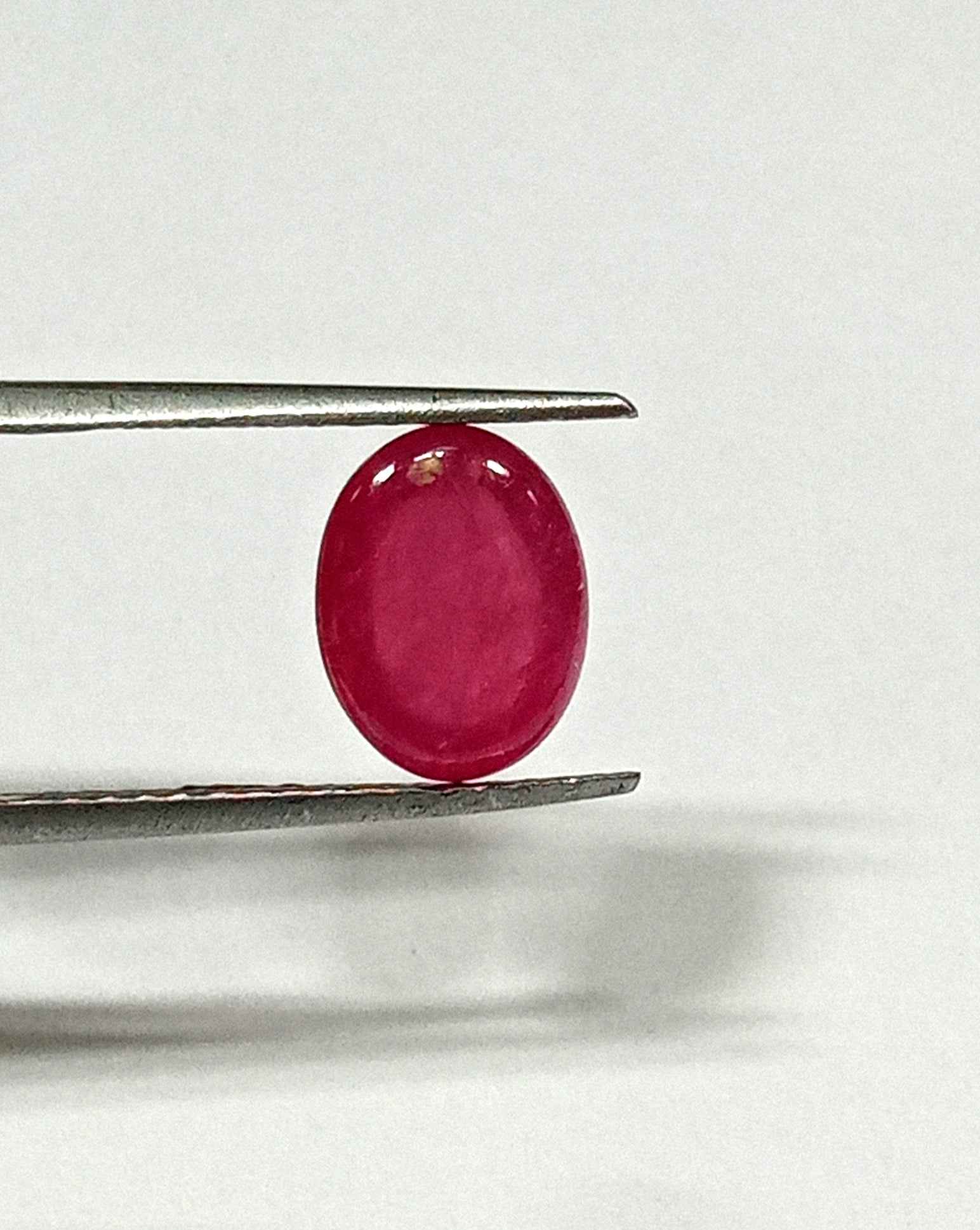 4.40 Cts Natural Myanmar Star Ruby Gemstone Red Oval Cabochon 10.4*8 MM R418