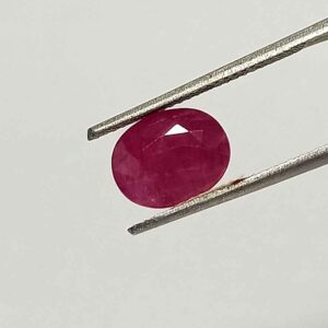 4.10 Cts Natural Mozambique Ruby Gemstone Oval Cut 9.8*7.7 MM R37