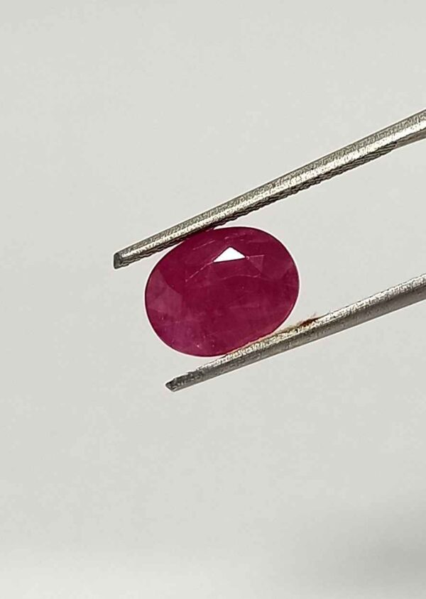 4.10 Cts Natural Mozambique Ruby Gemstone Oval Cut 9.8*7.7 MM R37