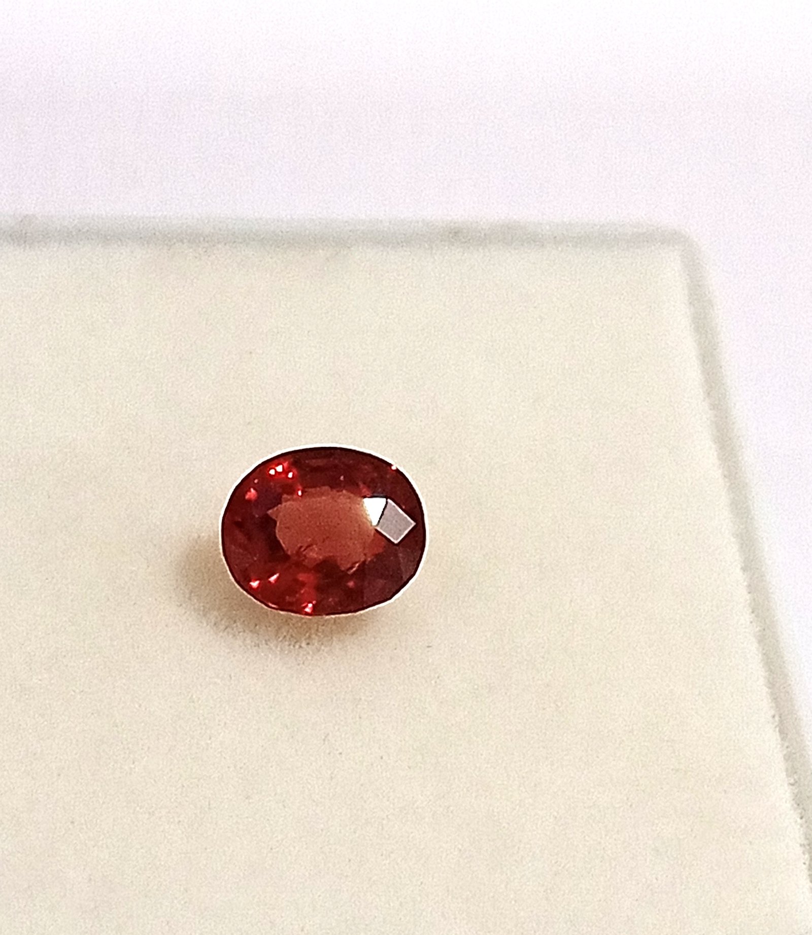 0.52 Cts Ceylon Spinel Gemstone Red Oval Cut 5.2*4.4 MM SP12 - Image 7