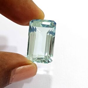 19.45 Cts Natural Brazil Aquamarine Gemstone Emerald Cut 20*12.3 MM AQ11 WATCH VIDEO