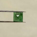 0.94 Cts Square Cut Natural Zambian Emerald Gemstone 5.4*5.4 MM EM586