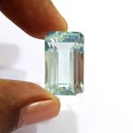 19.45 Cts Natural Brazil Aquamarine Gemstone Emerald Cut 20*12.3 MM AQ11 WATCH VIDEO