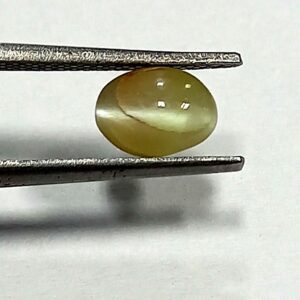 1.34 Cts Natural Chrysoberyl Cats Eye Gemstone Oval Cabochon 7.4*4.5 MM Sri Lanka CE74