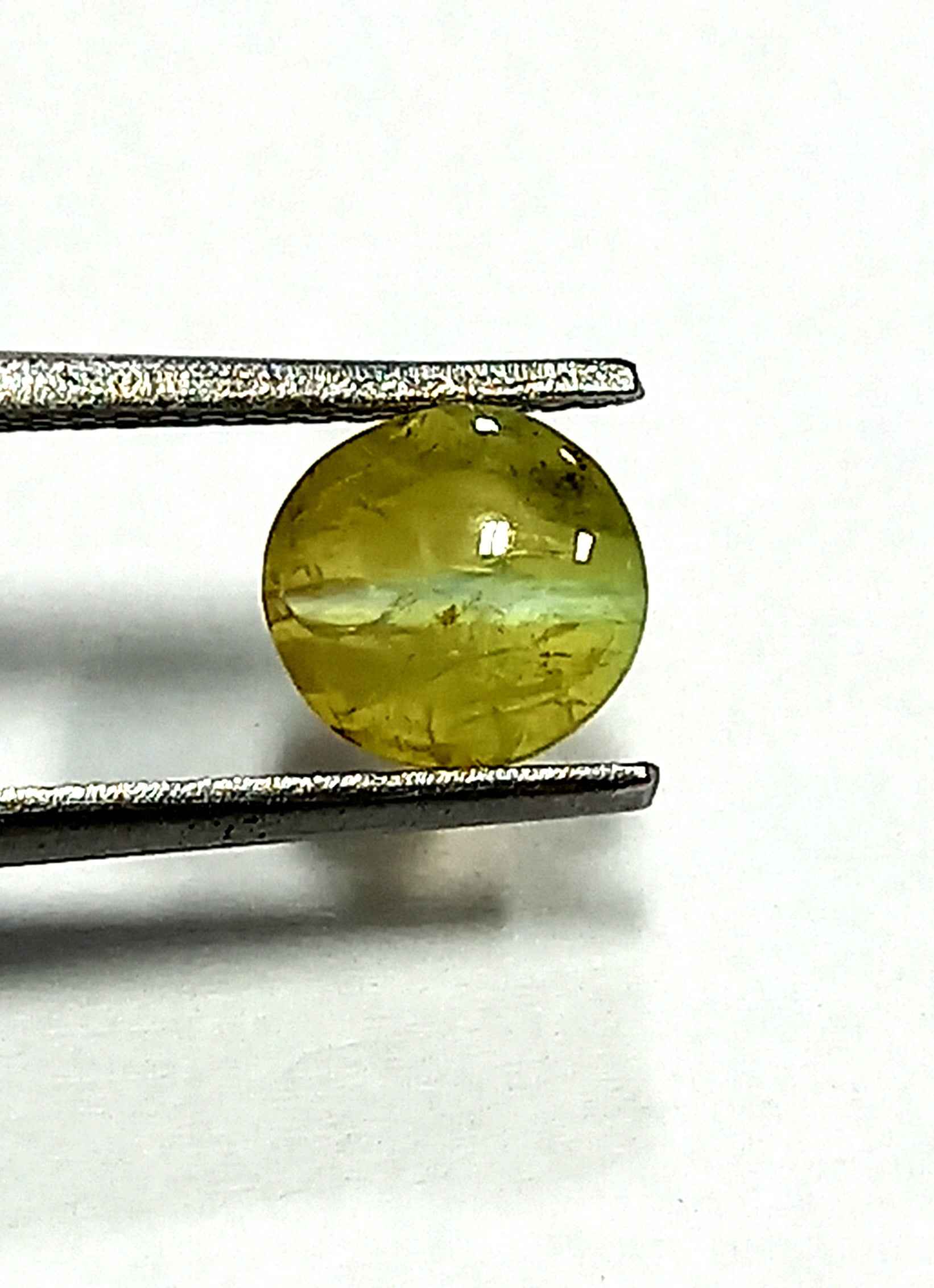 1.59 Cts Natural Chrysoberyl Cats Eye Gemstone Oval Cabochon 7.3*6.7 MM CE81 Sri Lanka Kanak Khet