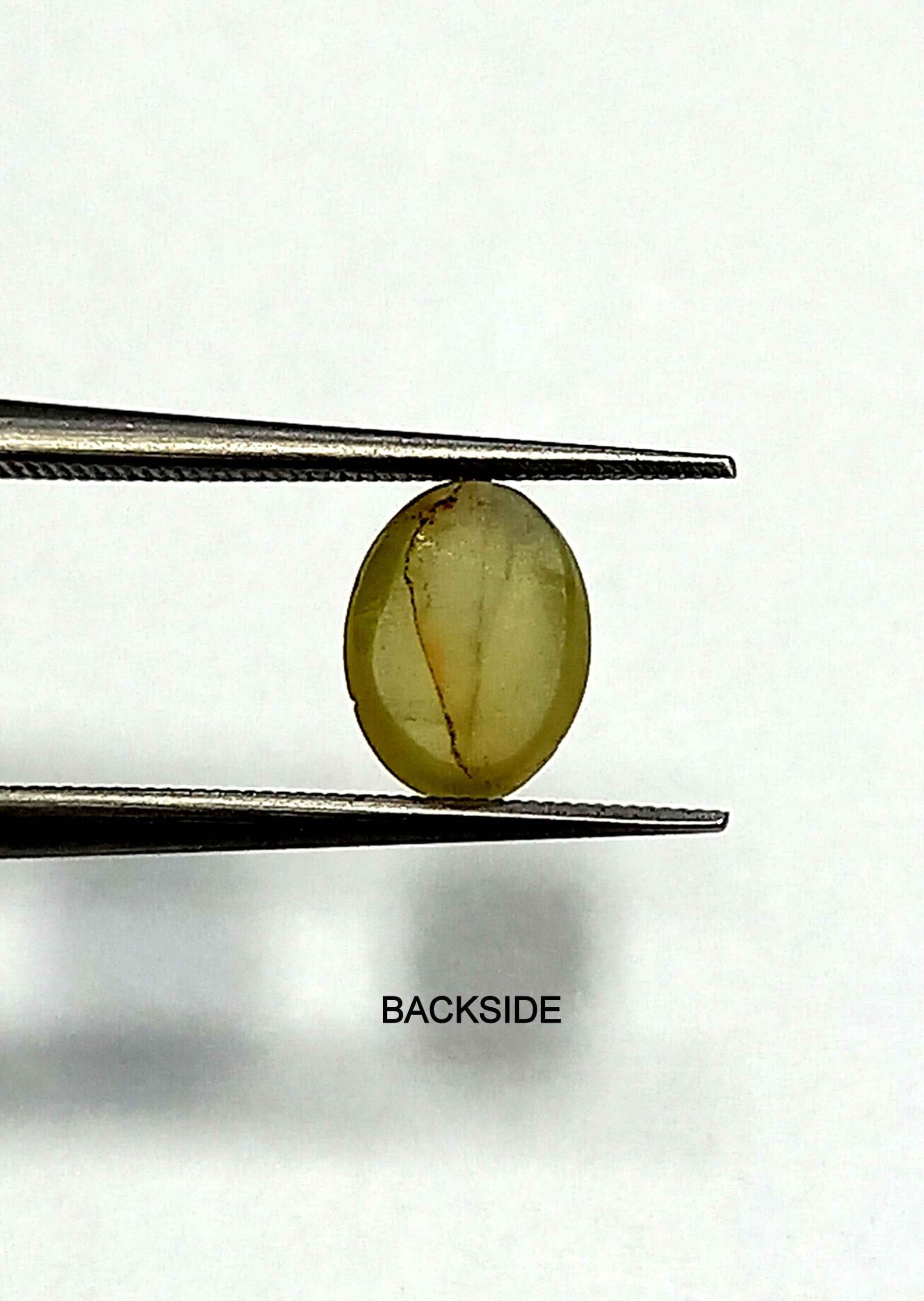 1.43 Cts Chrysoberyl Cats Eye Gemstone Oval Cabochon 6.9*5.2 MM Sri Lanka Kanak Khet CE28