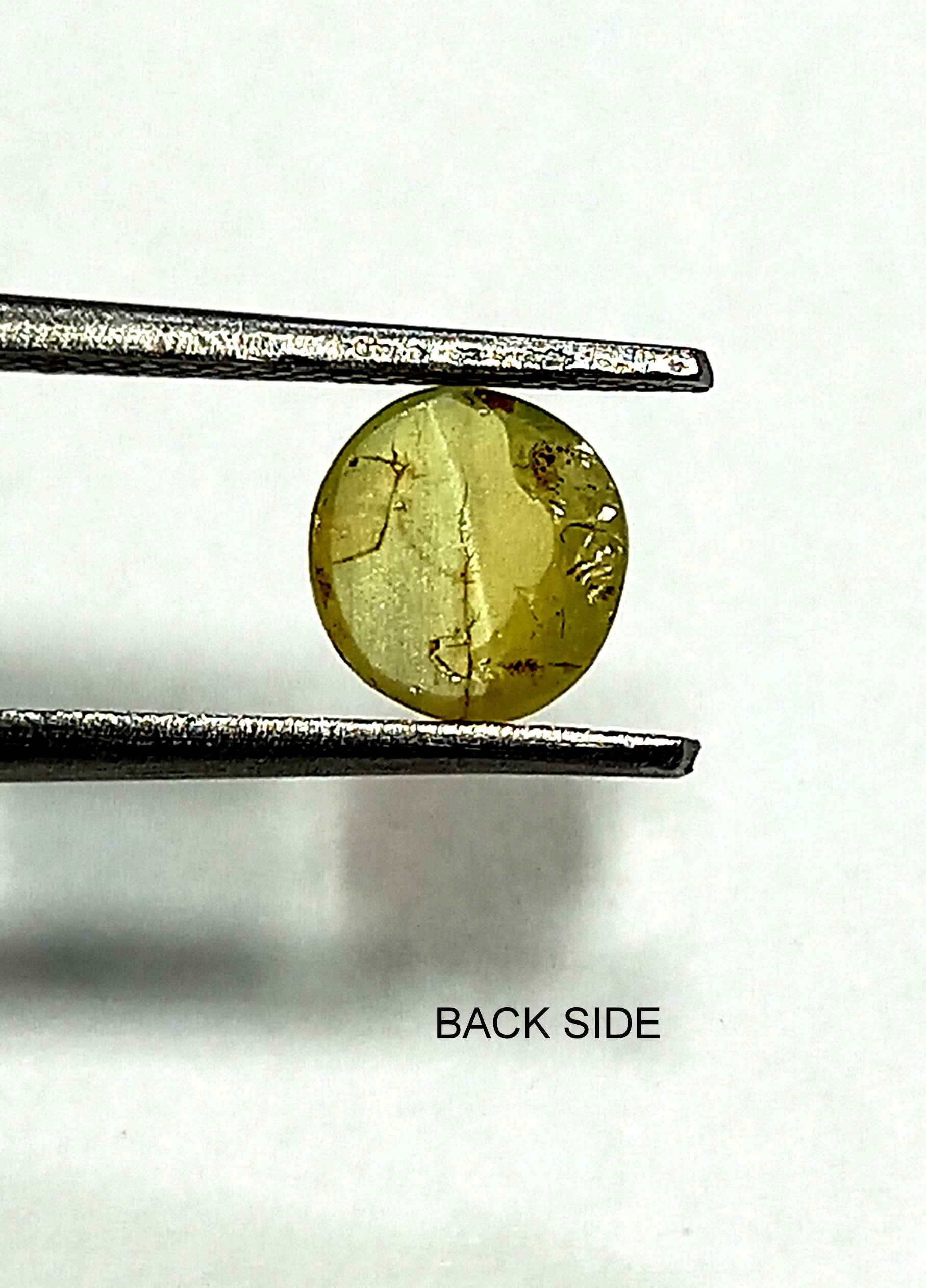 1.59 Cts Natural Chrysoberyl Cats Eye Gemstone Oval Cabochon 7.3*6.7 MM CE81 Sri Lanka Kanak Khet