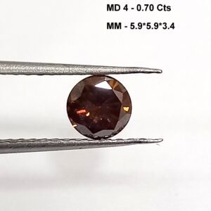 0.70 Cts Moissanite Diamond Round Cut