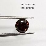0.53 Cts Round Cut Natural Moissanite Diamond
