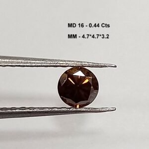 0.44 Cts Moissanite Diamond Round Cut Natural