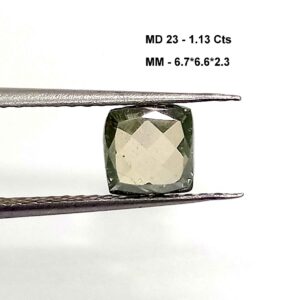 1.13 Cts Natural Moissanite Diamond Cushion Cut 6.7*6.6 MM MD23