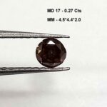 0.27 Cts Round Cut Natural Moissanite Diamond 4.5*4.4 MM MD17