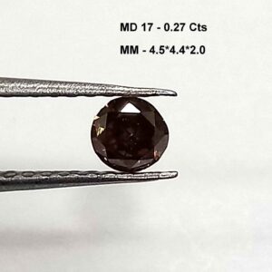 0.27 Cts Round Cut Natural Moissanite Diamond 4.5*4.4 MM MD17