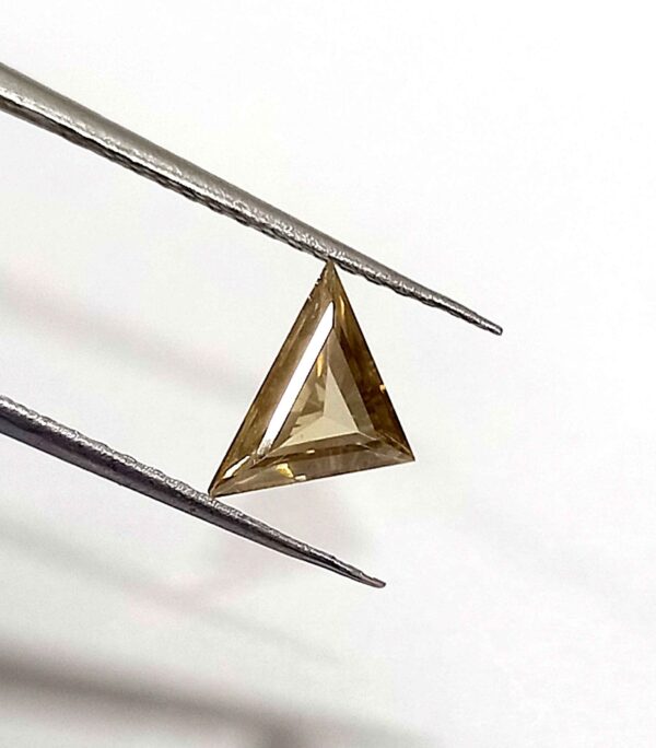 0.75 Cts Moissanite Diamond Natural Triangle Cut 6.6*7.7 MM MD24
