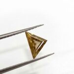 0.75 Cts Moissanite Diamond Natural Triangle Cut 6.6*7.7 MM MD24