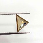 0.75 Cts Moissanite Diamond Natural Triangle Cut 6.6*7.7 MM MD24