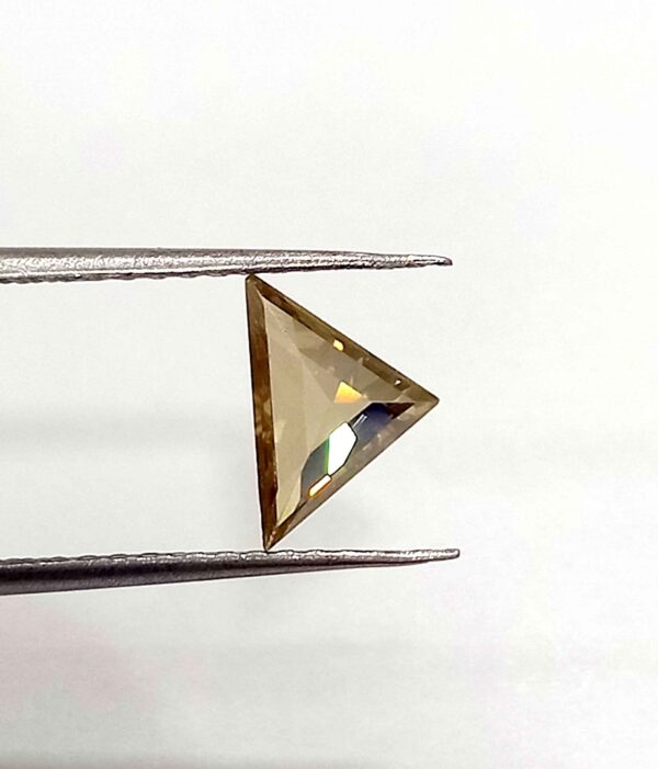 0.75 Cts Moissanite Diamond Natural Triangle Cut 6.6*7.7 MM MD24