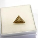 0.75 Cts Moissanite Diamond Natural Triangle Cut 6.6*7.7 MM MD24