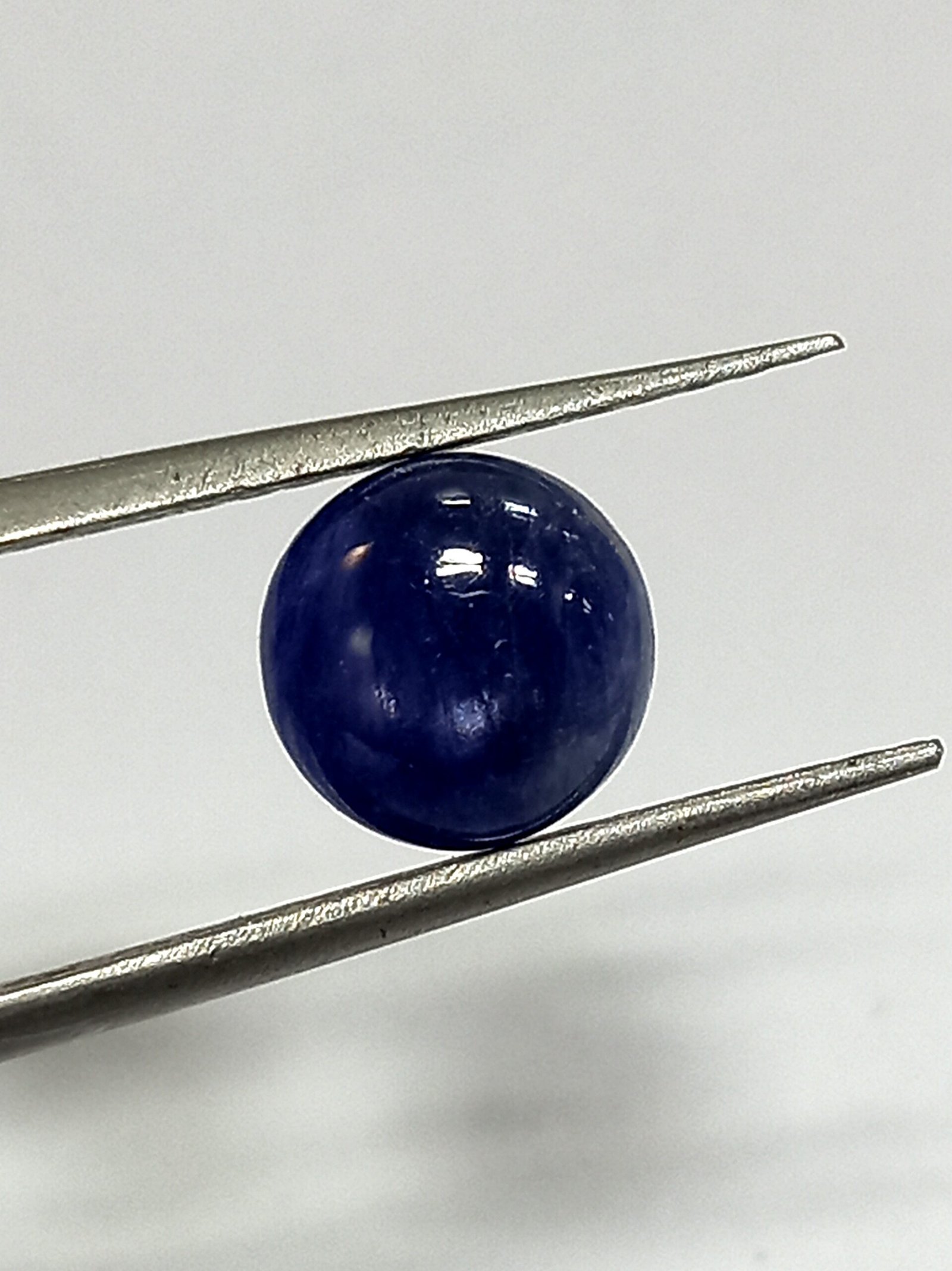 2.51 Cts Burmese Blue Sapphire Cabochon Round Gemstone 7.9*7.8 MM BS106 - Image 2