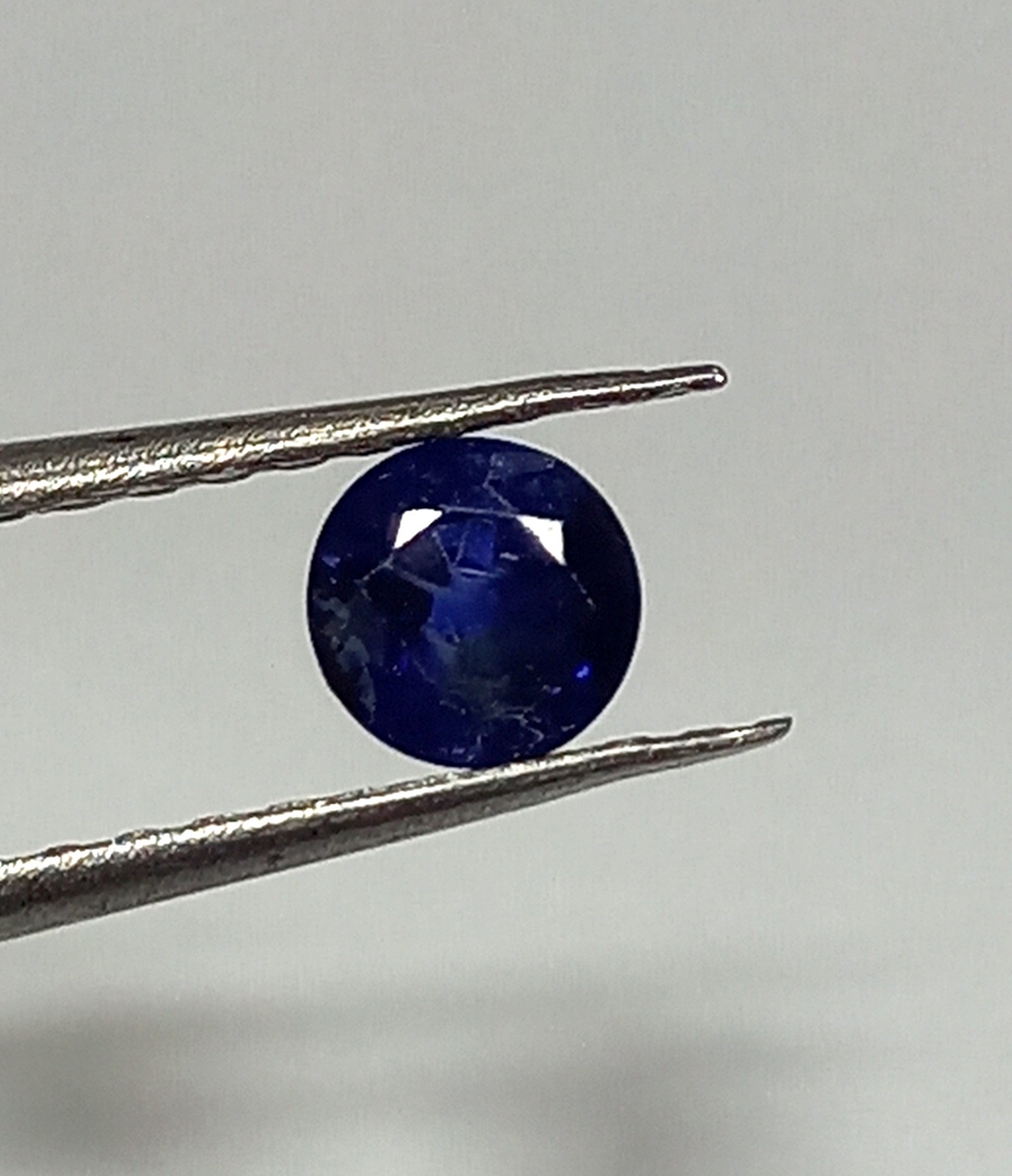 0.76 Cts Round Cut Natural Kashmir Blue Sapphire Gemstone 4.8*4.8 MM BS45 - Image 2