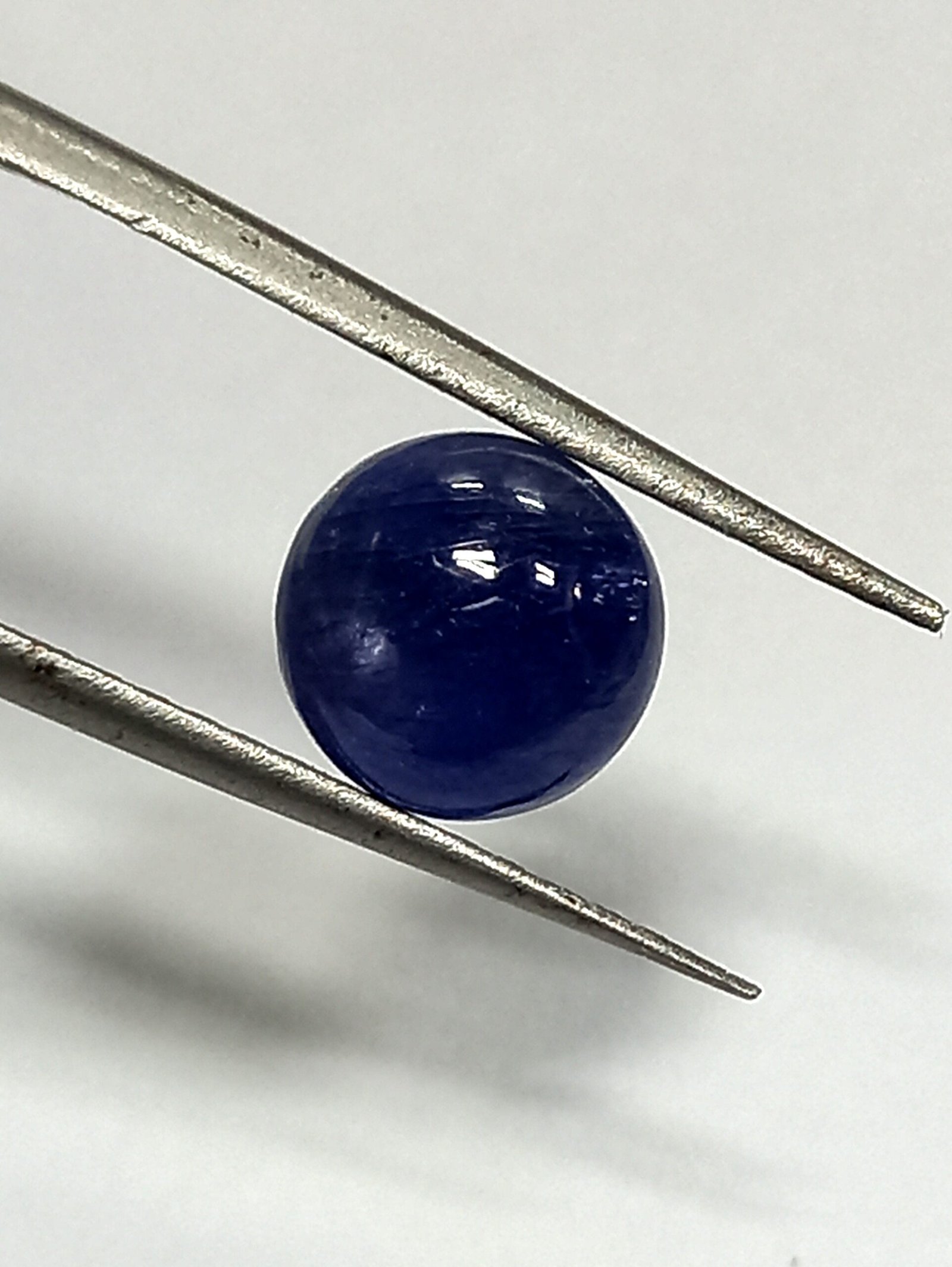 2.51 Cts Burmese Blue Sapphire Cabochon Round Gemstone 7.9*7.8 MM BS106 - Image 3