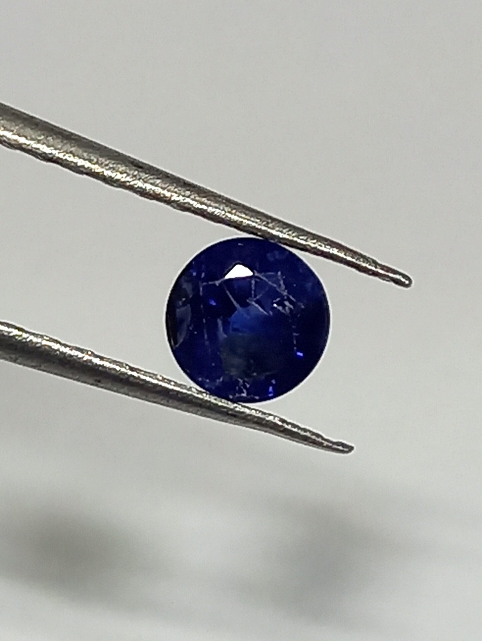 0.76 Cts Round Cut Natural Kashmir Blue Sapphire Gemstone 4.8*4.8 MM BS45 - Image 3