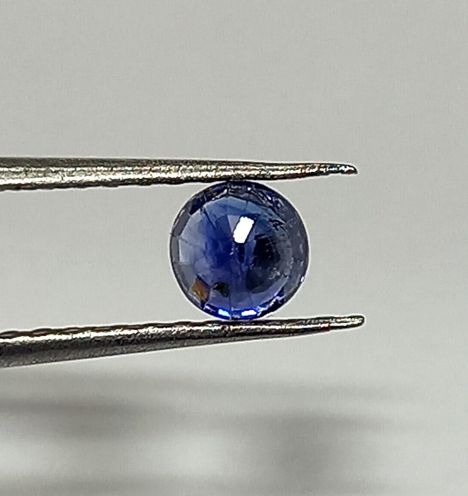 0.76 Cts Round Cut Natural Kashmir Blue Sapphire Gemstone 4.8*4.8 MM BS45 - Image 4