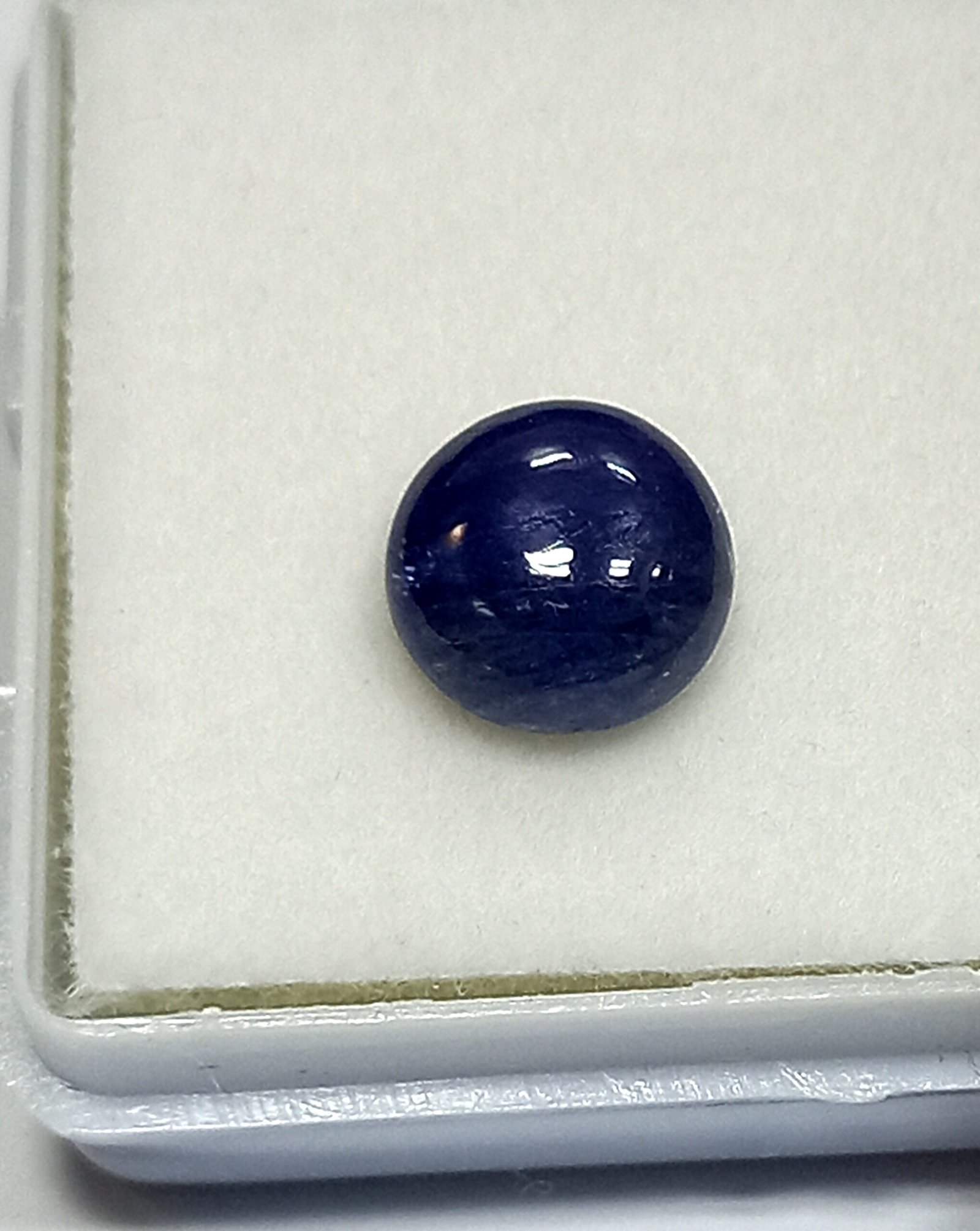 2.51 Cts Burmese Blue Sapphire Cabochon Round Gemstone 7.9*7.8 MM BS106 - Image 6
