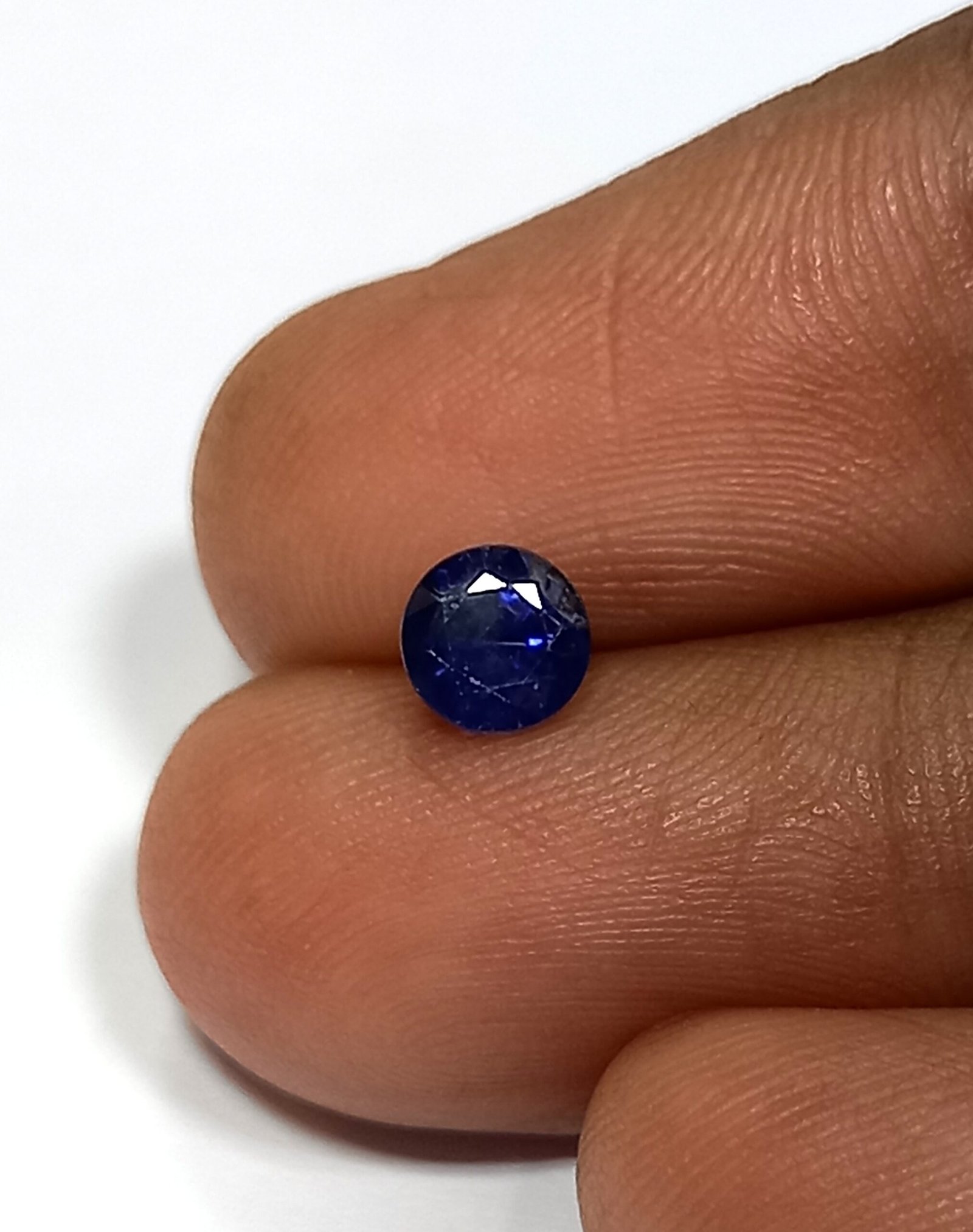 0.76 Cts Round Cut Natural Kashmir Blue Sapphire Gemstone 4.8*4.8 MM BS45 - Image 6