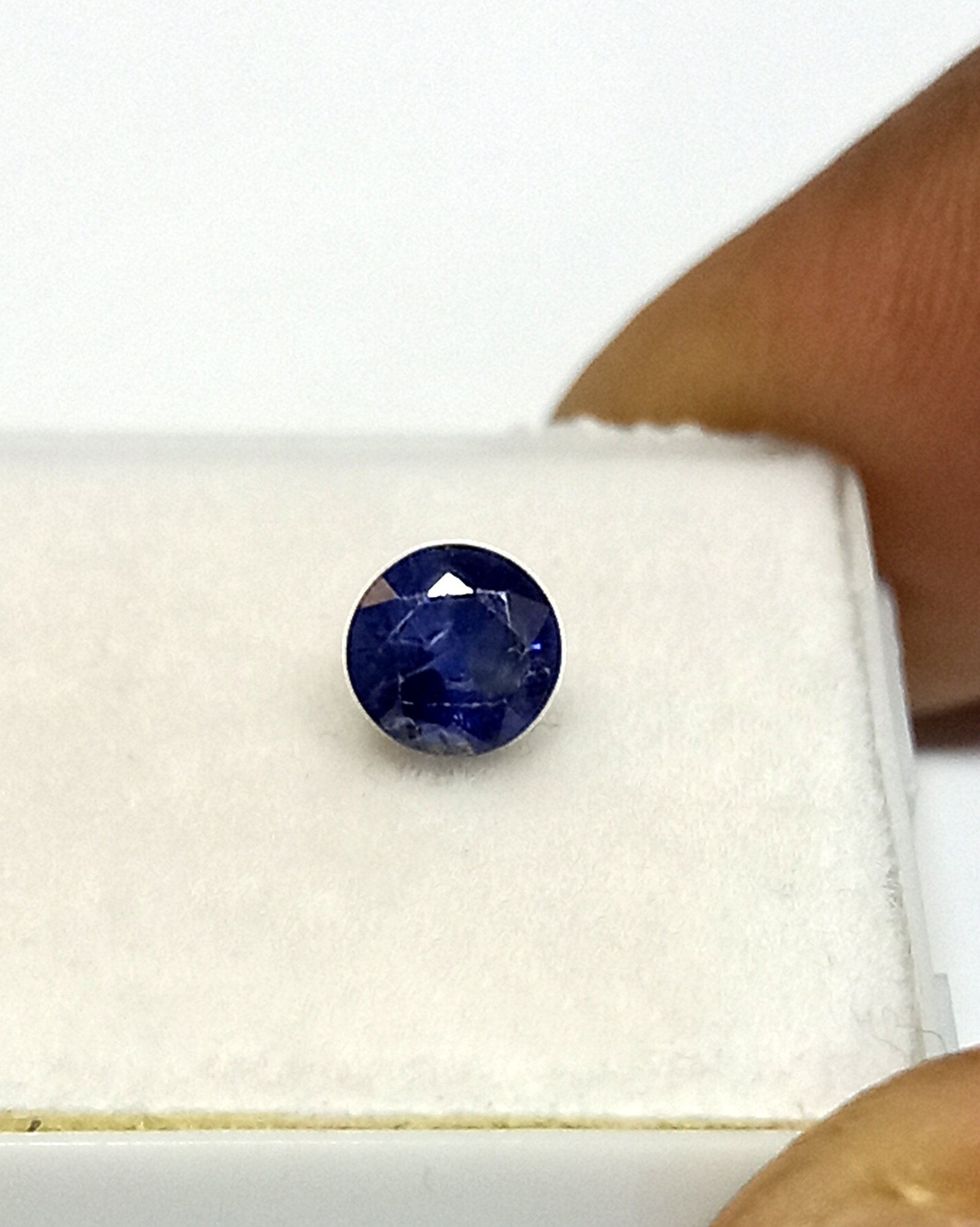 0.76 Cts Round Cut Natural Kashmir Blue Sapphire Gemstone 4.8*4.8 MM BS45 - Image 7