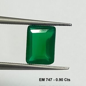 0.90 Cts Natural Zambian Emerald Gemstone Emerald Cut