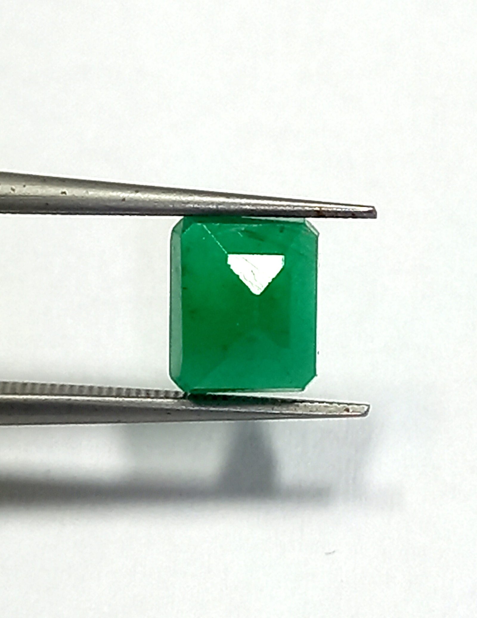 1.09 Cts Zambian Natural Emerald Gemstone Emerald Cut 6.5*5.4 MM EM531 - Image 8