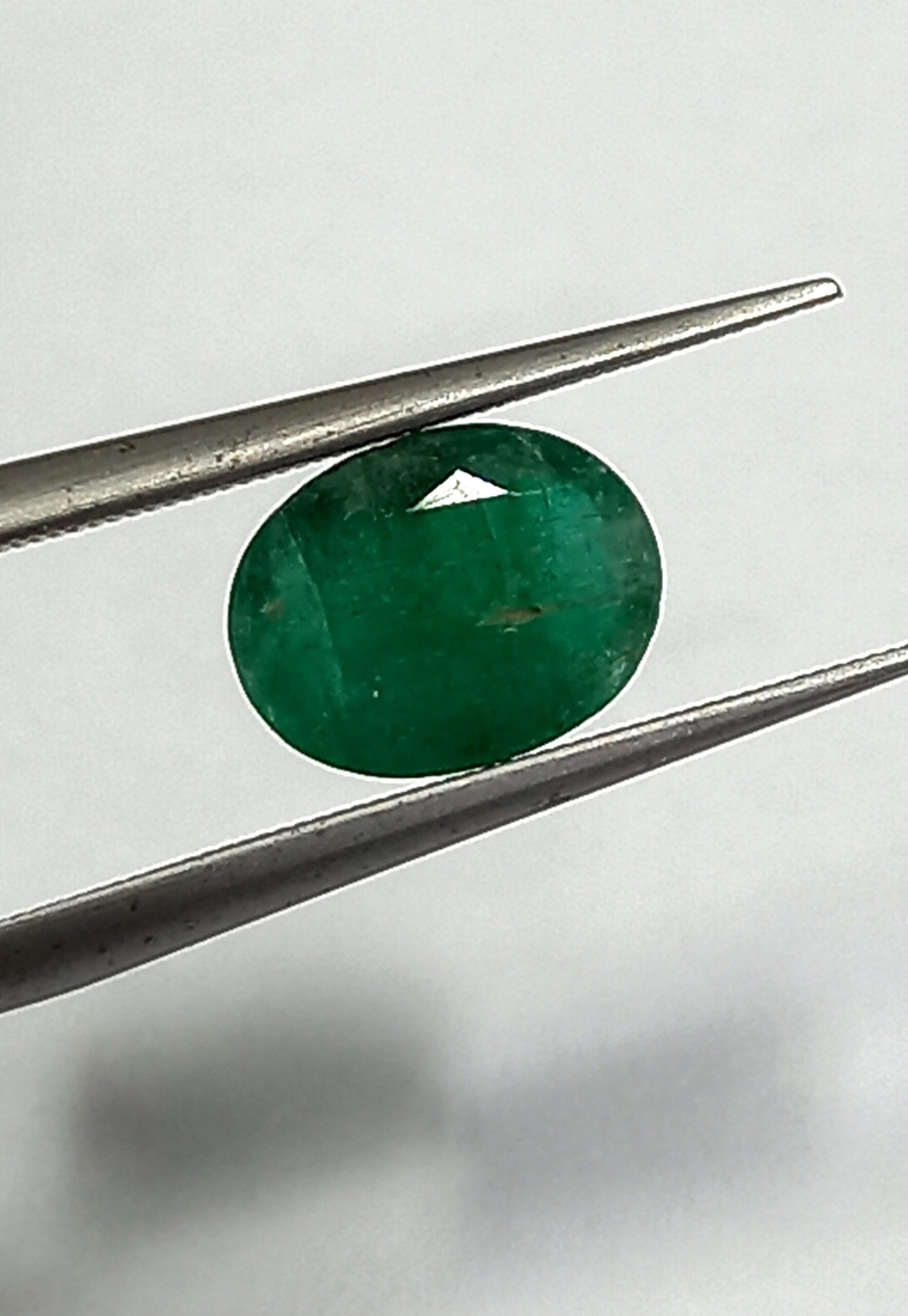 1.08 Cts Natural Brazil Emerald Gemstone Oval Cut 8*6 MM EM507 - Image 2
