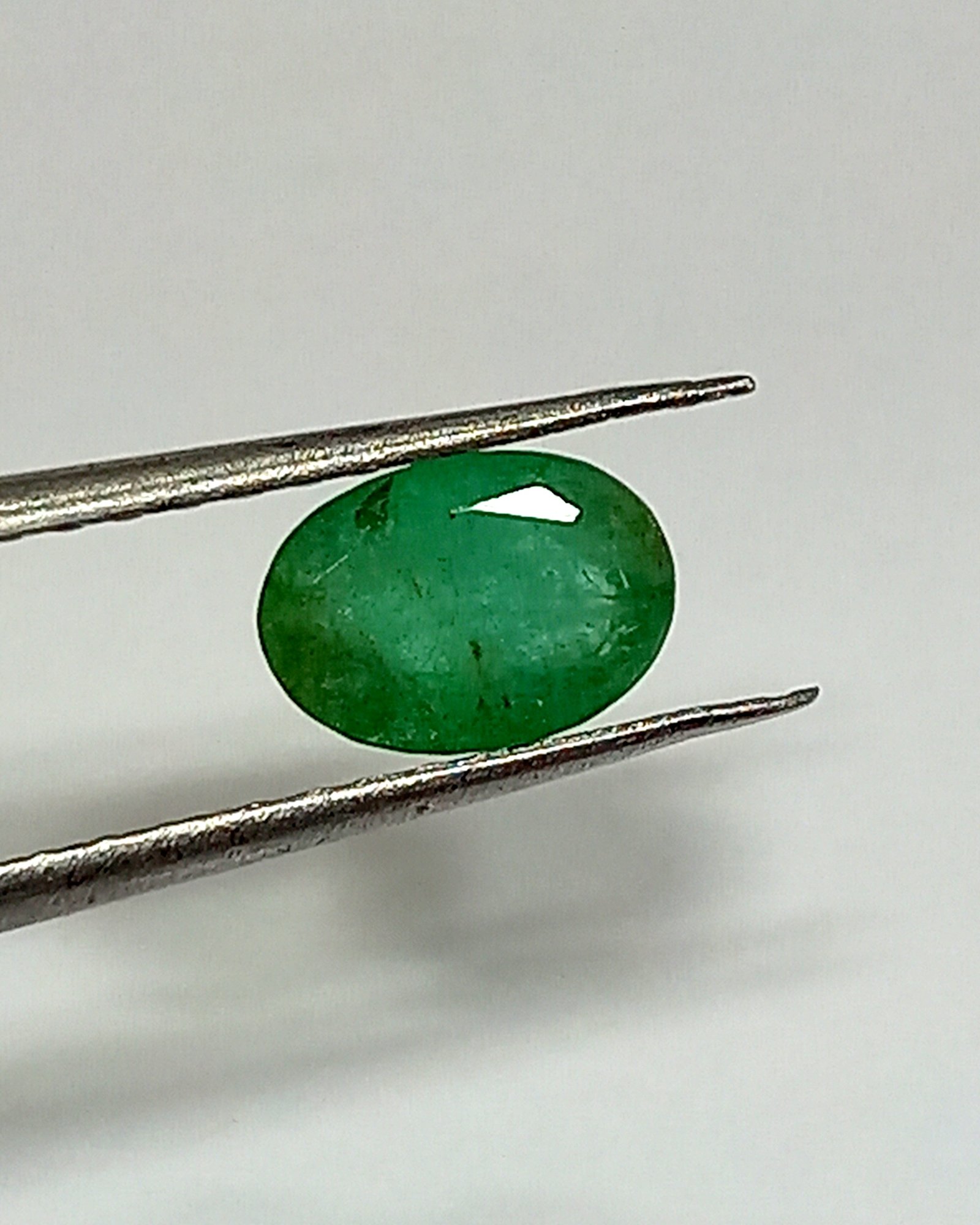 1.06 Cts Oval Cut Natural Zambian Emerald Gemstone 7.7*5.4 MM EM627 - Image 2