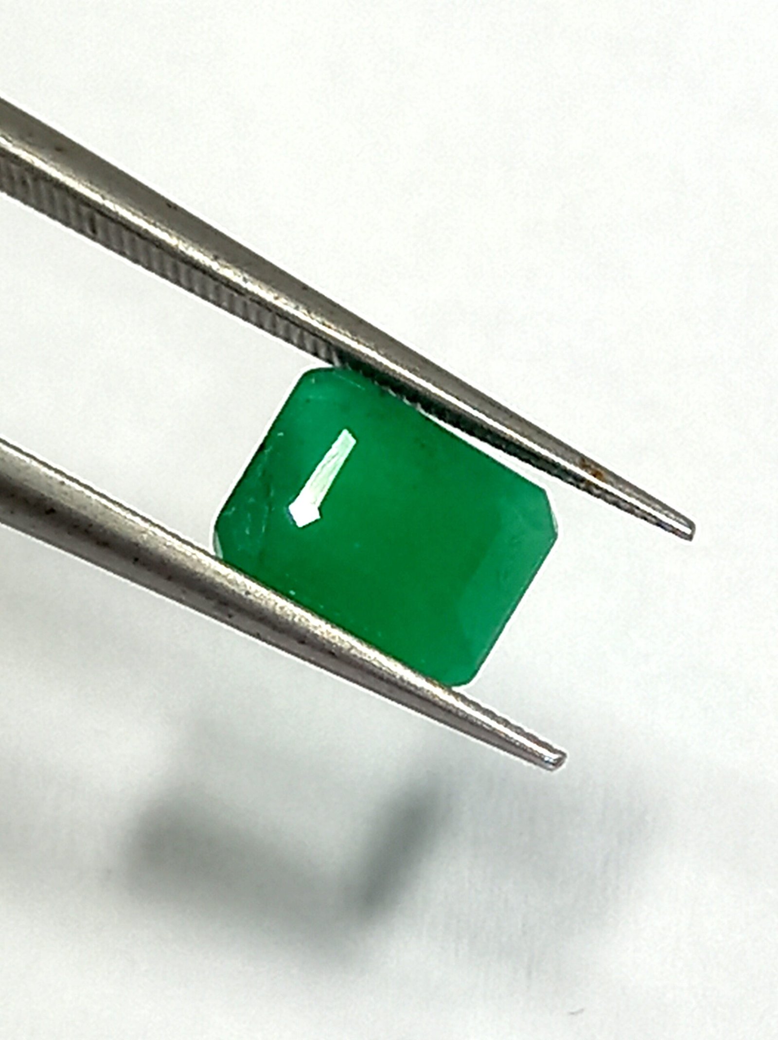 1.09 Cts Zambian Natural Emerald Gemstone Emerald Cut 6.5*5.4 MM EM531 - Image 3