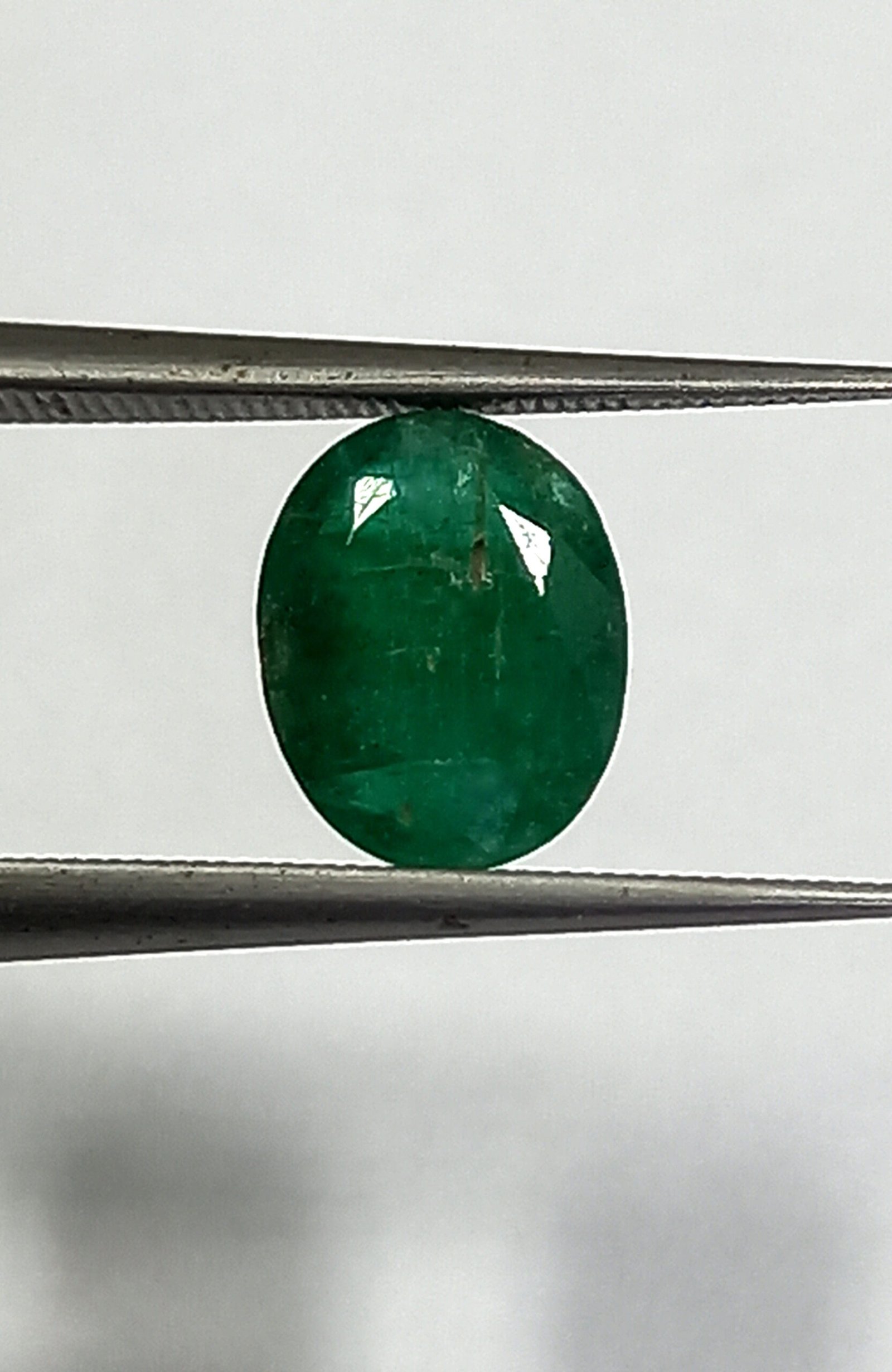 1.08 Cts Natural Brazil Emerald Gemstone Oval Cut 8*6 MM EM507 - Image 3