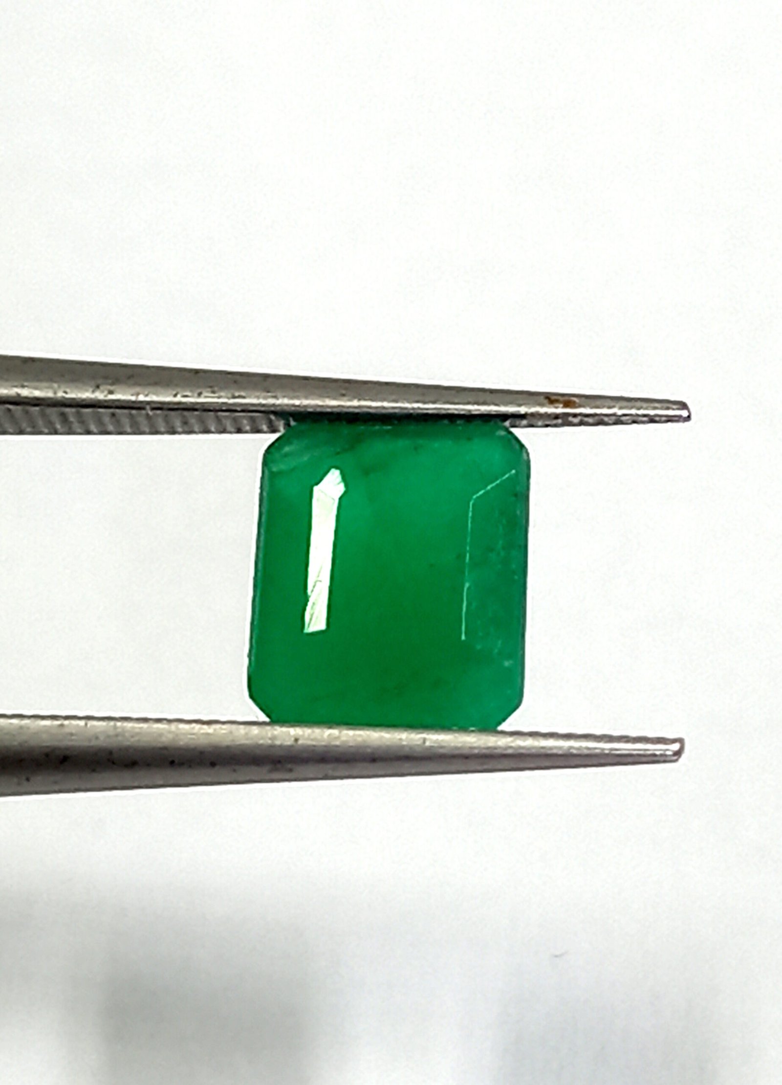 1.09 Cts Zambian Natural Emerald Gemstone Emerald Cut 6.5*5.4 MM EM531 - Image 4