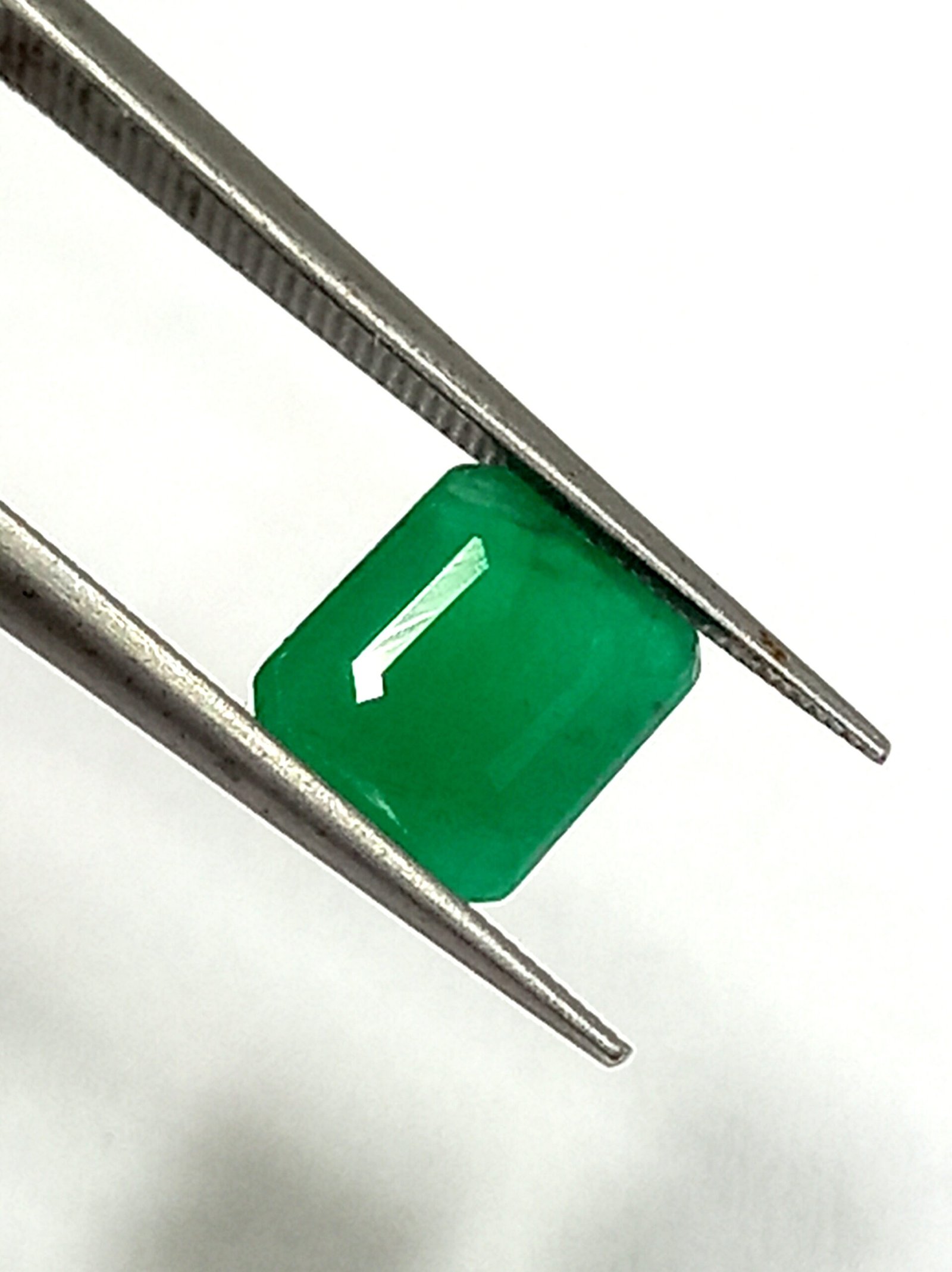 1.09 Cts Zambian Natural Emerald Gemstone Emerald Cut 6.5*5.4 MM EM531 - Image 5