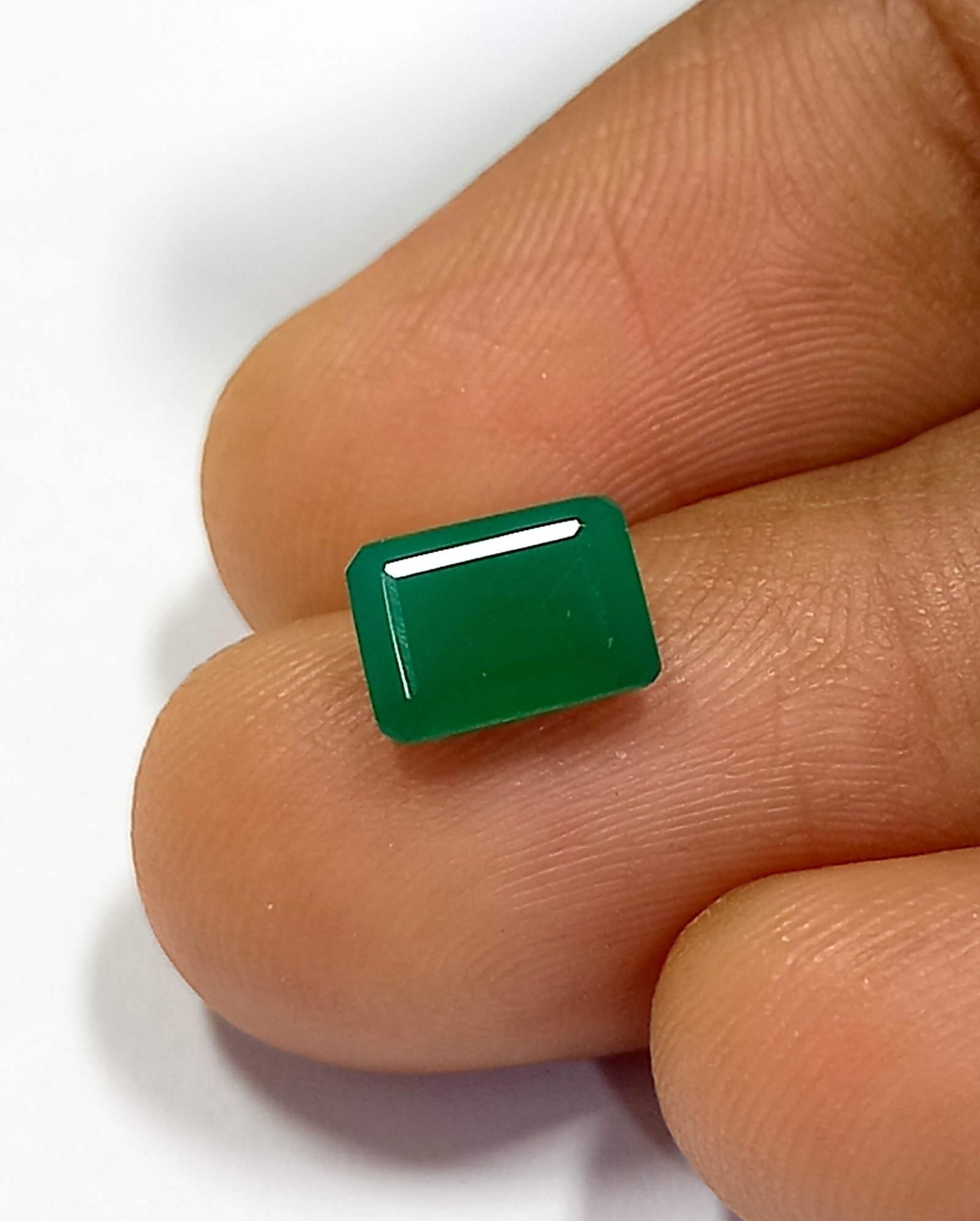 0.95 Cts Emerald Cut Natural Zambian Emerald Gemstone 7.1*5.1 MM EM751 - Image 5