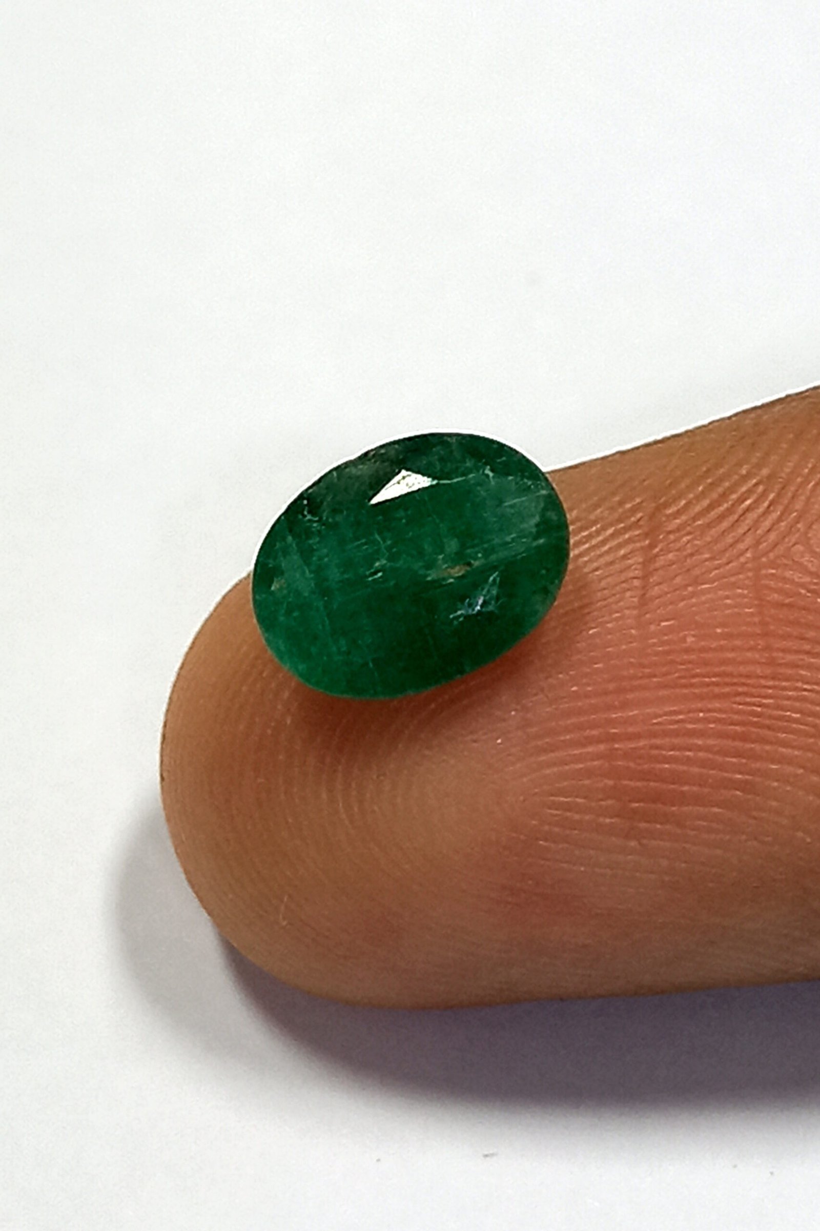 1.08 Cts Natural Brazil Emerald Gemstone Oval Cut 8*6 MM EM507 - Image 6