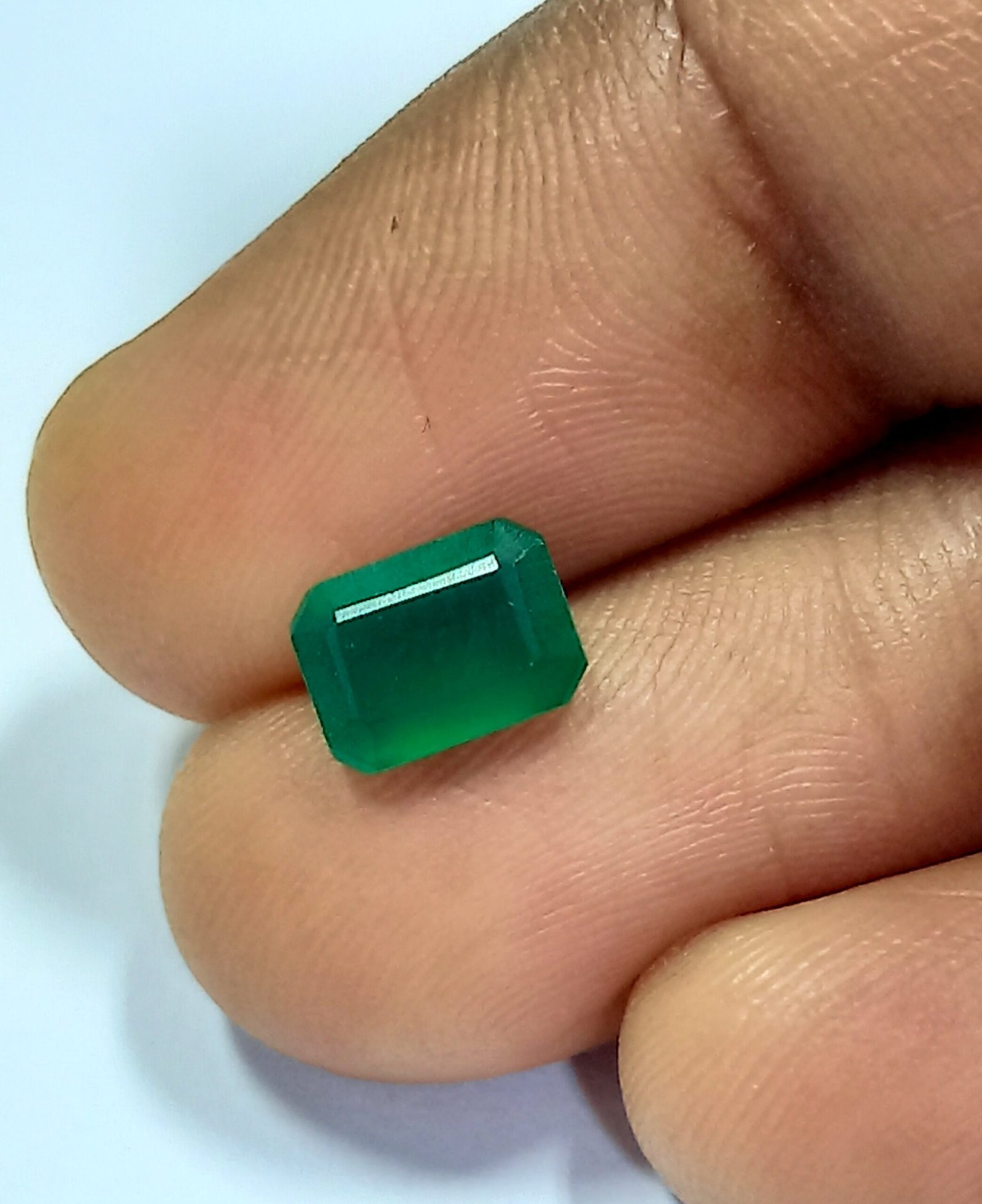 1.05 Cts Emerald Cut Natural Zambian Emerald Gemstone 7.1*5.2 MM EM749 - Image 6