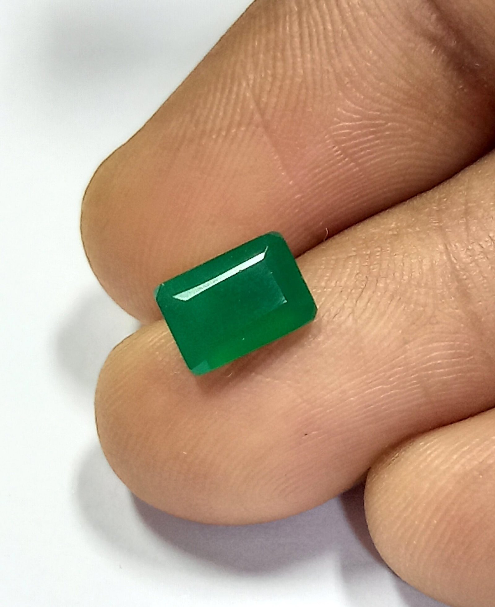 1.04 Cts Natural Zambian Emerald Gemstone Emerald Cut 7.1*5 MM EM746 - Image 6