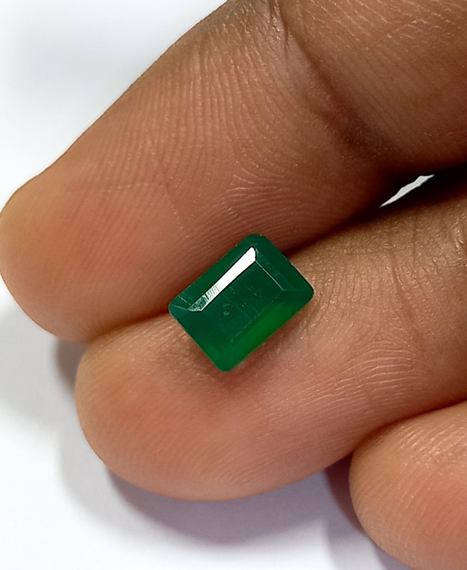 0.90 Cts Natural Zambian Emerald Gemstone Emerald Cut 6.8*5 MM EM747 - Image 6