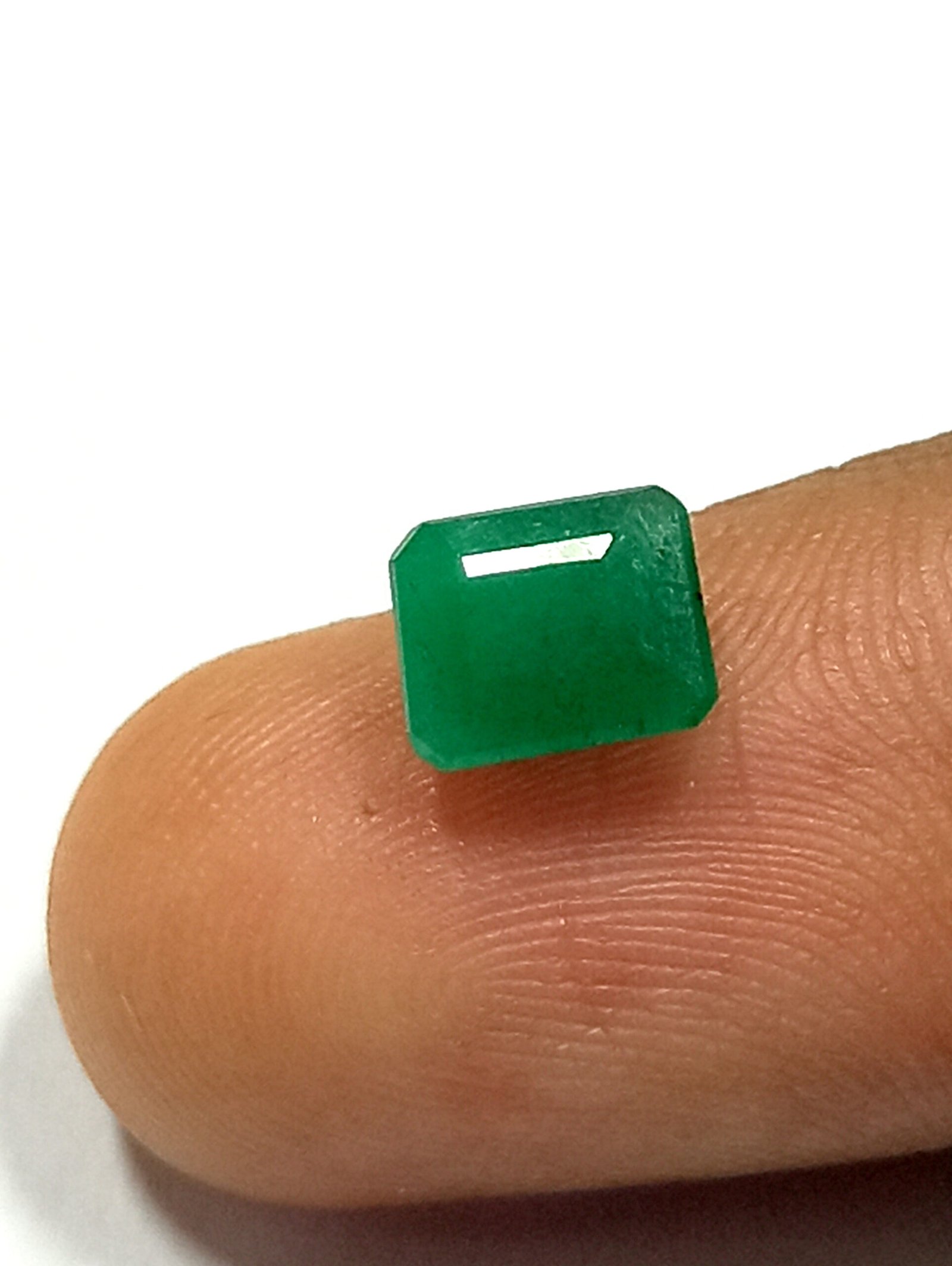 1.09 Cts Zambian Natural Emerald Gemstone Emerald Cut 6.5*5.4 MM EM531 - Image 6