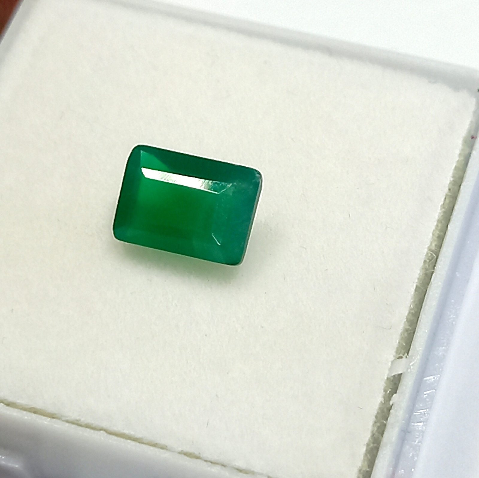 0.98 Cts Natural Zambian Emerald Gemstone Emerald Cut 7.0*5.1 MM EM748 - Image 7