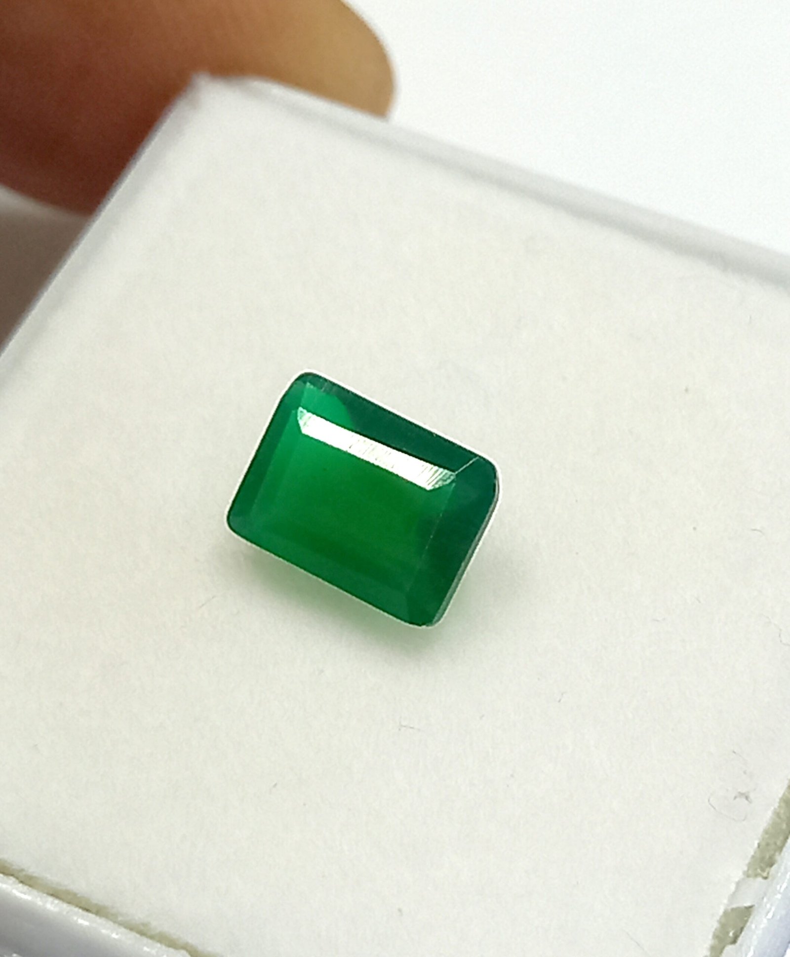 0.90 Cts Natural Zambian Emerald Gemstone Emerald Cut 6.8*5 MM EM747 - Image 7