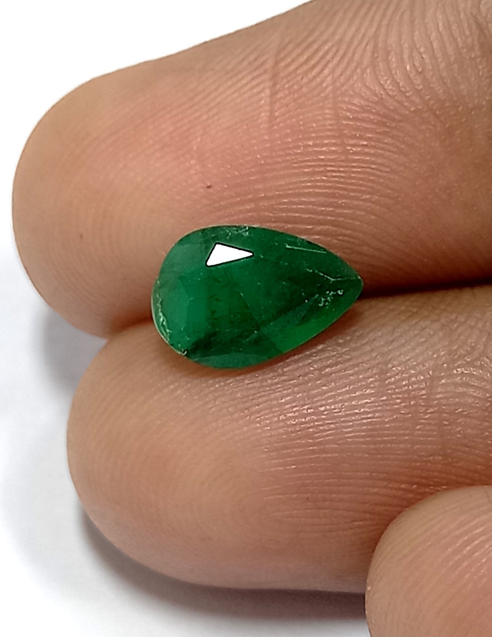 1.04 Cts Natural Zambian Emerald Gemstone Pear Cut 9.0*6.1 MM EM521 - Image 6