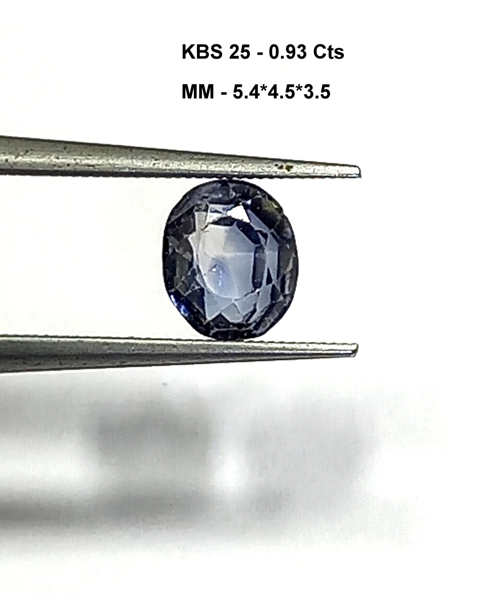 0.93 Cts Natural Kashmir Blue Sapphire Oval Cut
