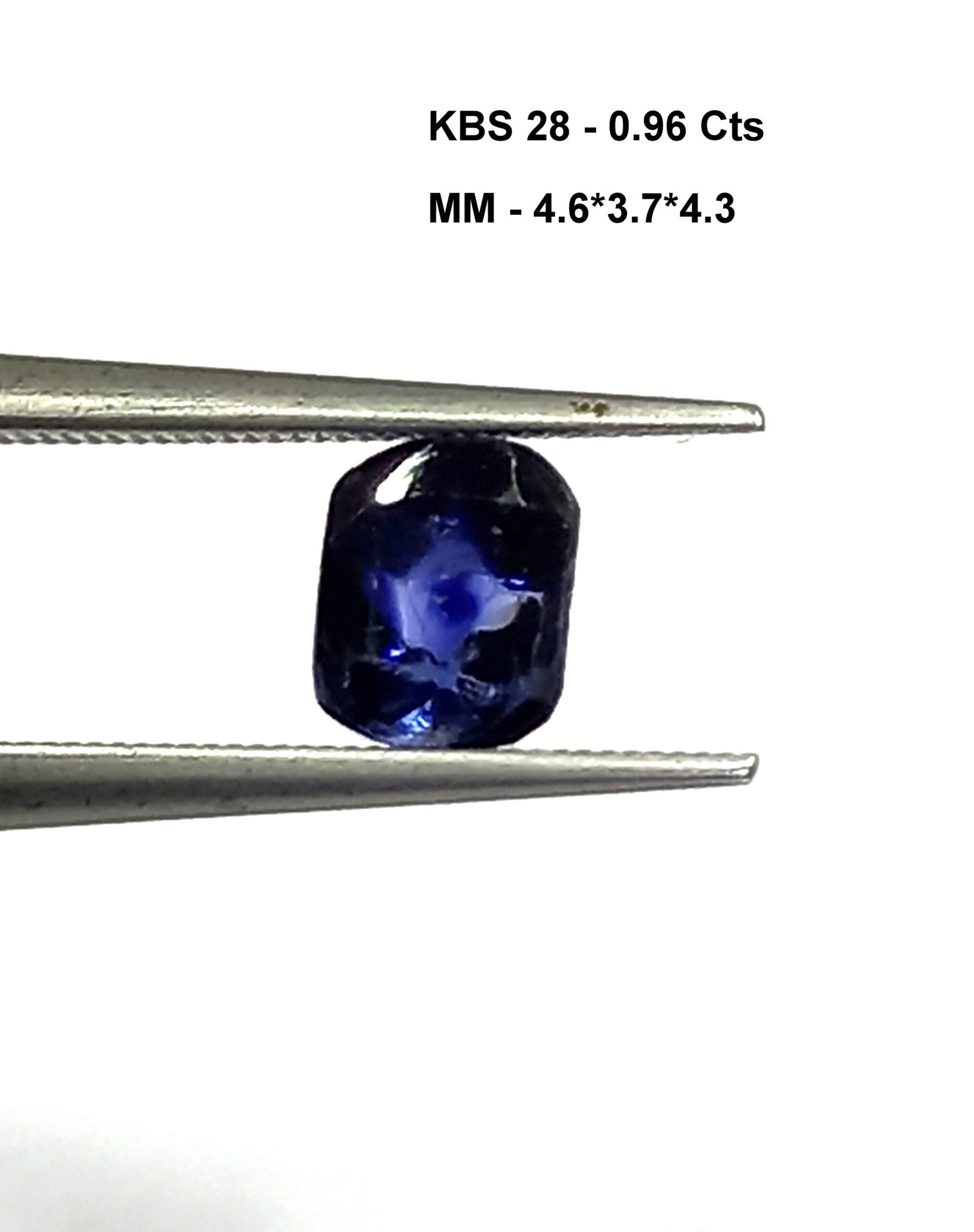 0.96 Cts Natural Kashmir Blue Sapphire Oval Cut 4.6*3.7 MM KBS28