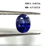 0.48 Cts Kashmir Blue Sapphire Oval Cut Gemstone